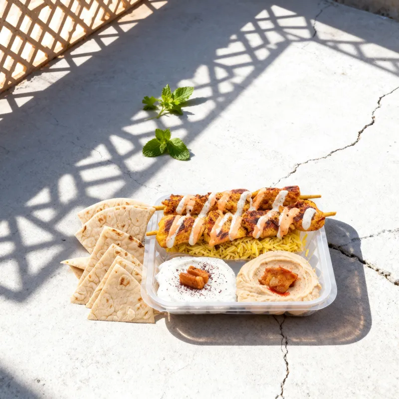 Gyro Republic Chicken Kabob Plate