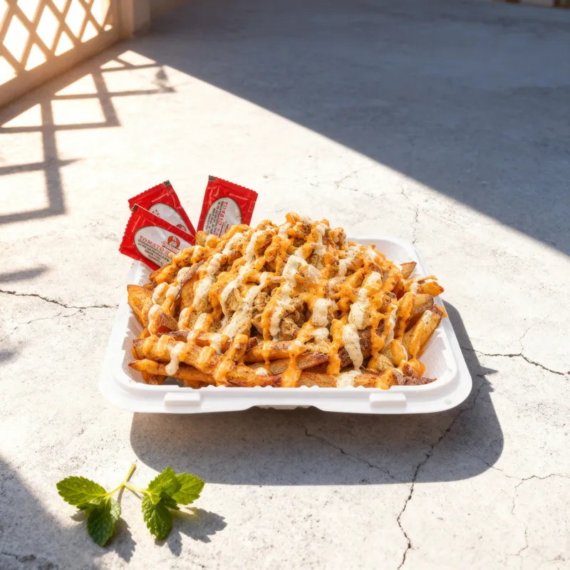 Gyro Republic Chicken Over Fries