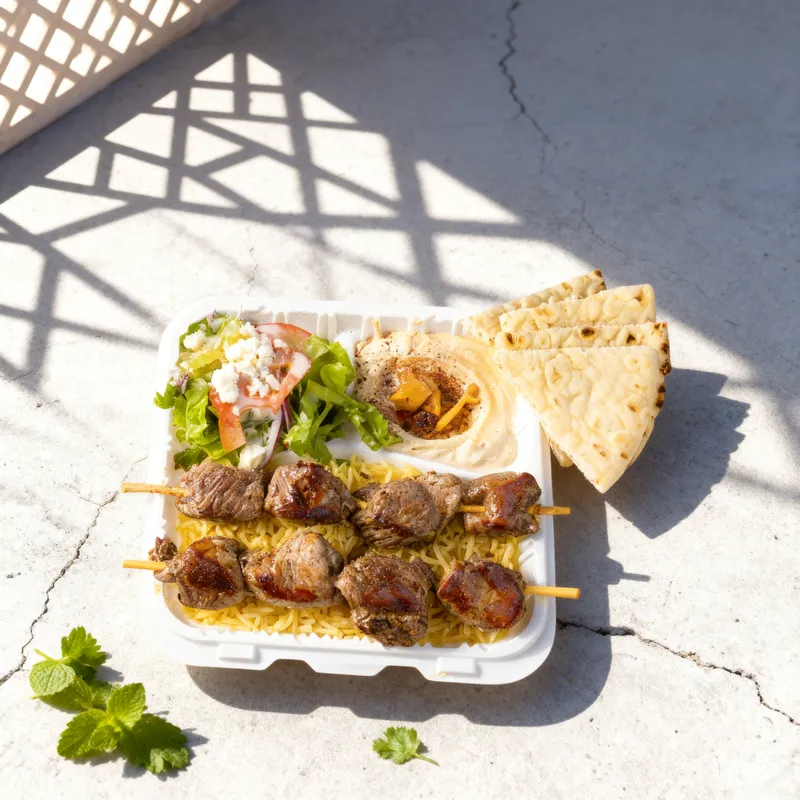 Gyro Republic Lamb Kabob Plate