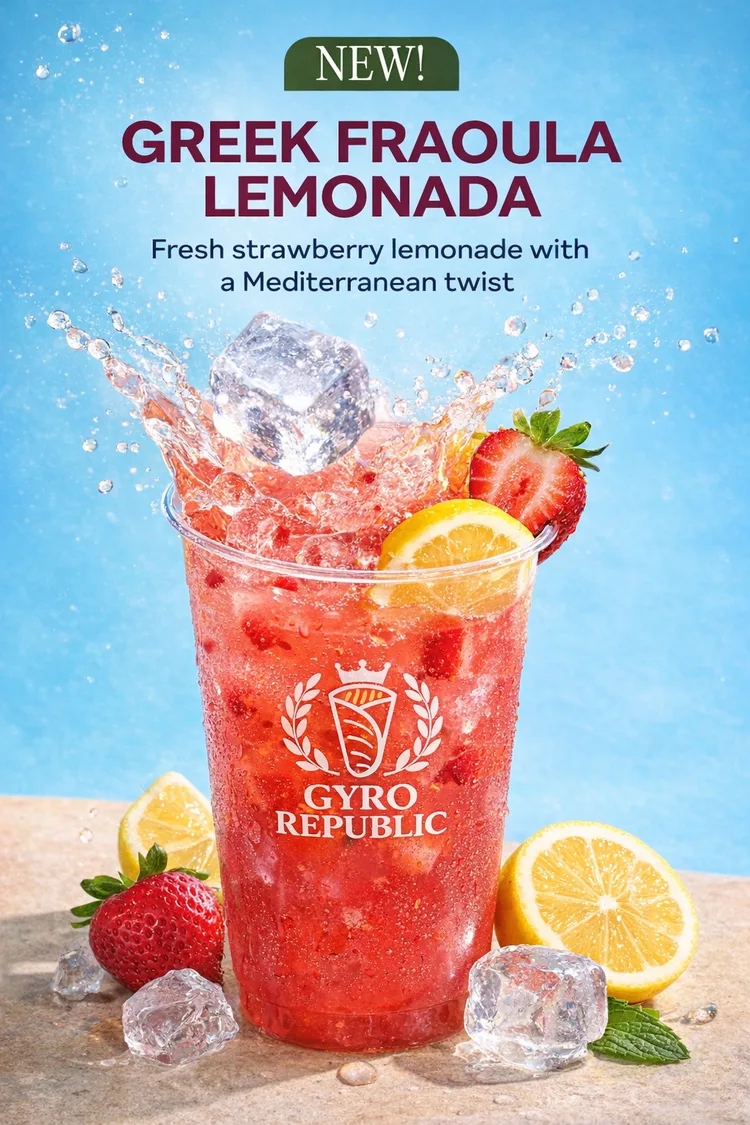 Gyro Republic Greek Fraoula Lemonada