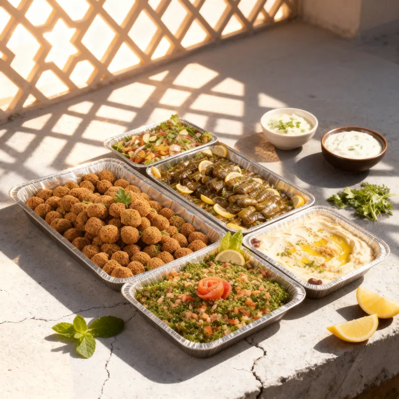 Gyro Republic veggie catering tray
