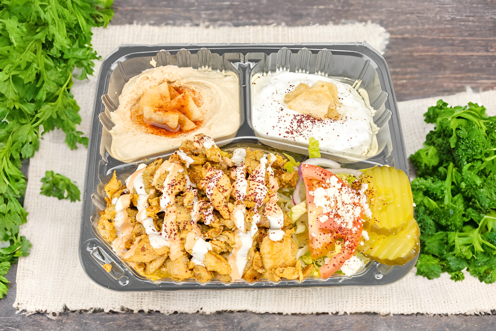 chicken shawarma plate