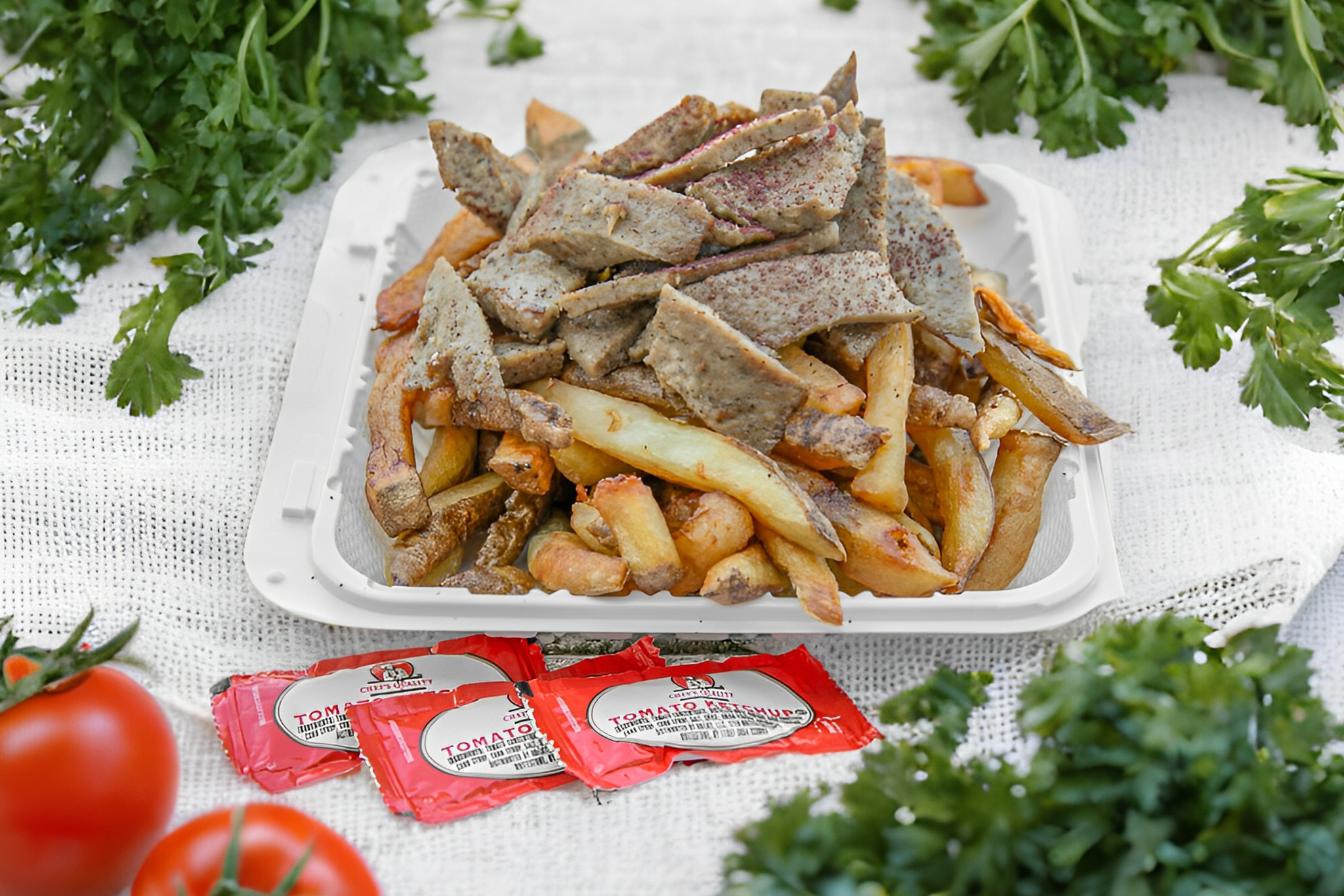 lamb over fries