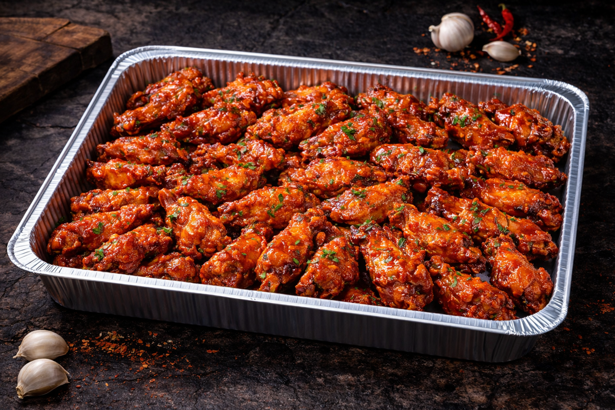 Buffalo wings tray