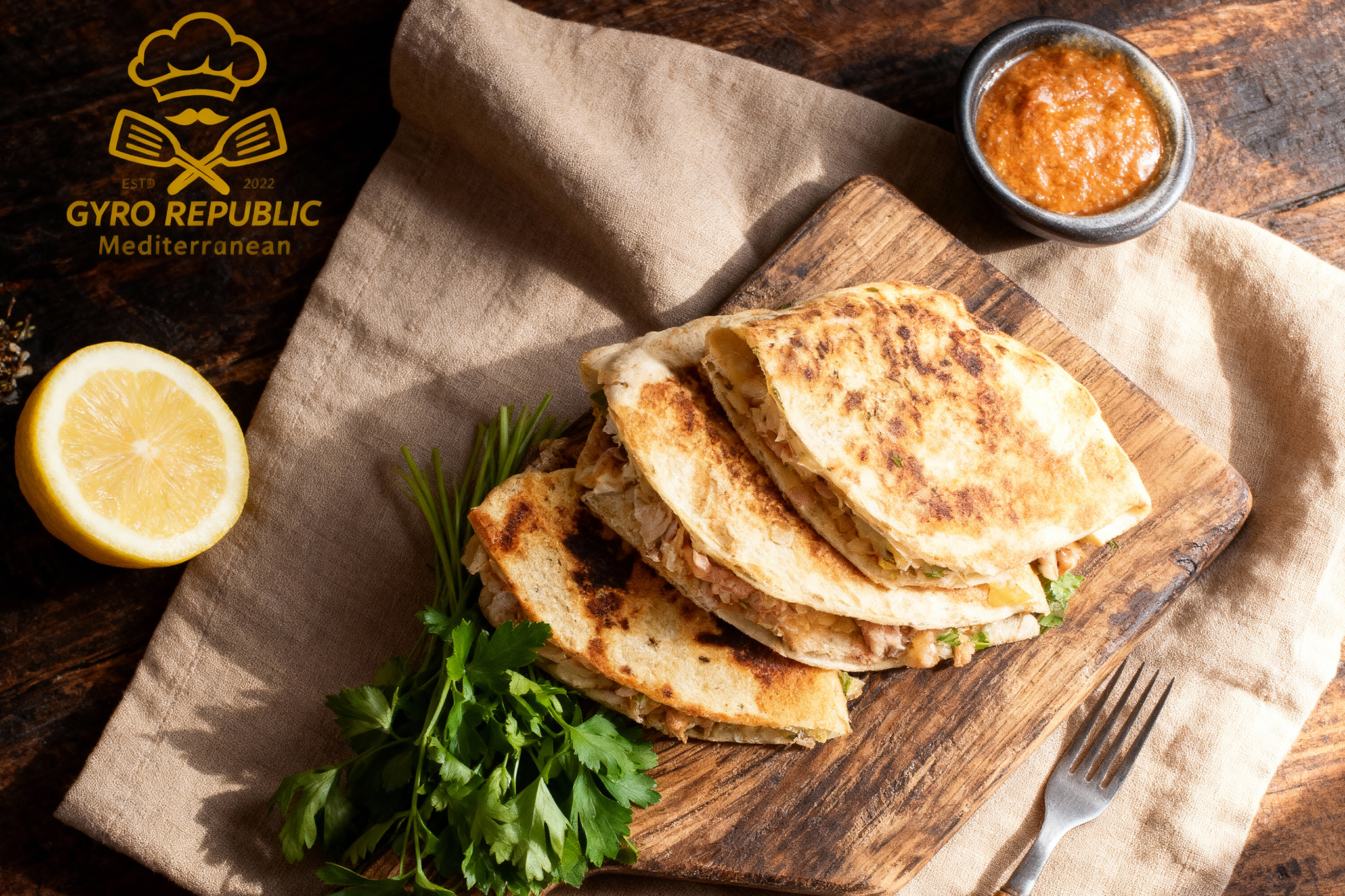 Chicken Shawarma Quesdella