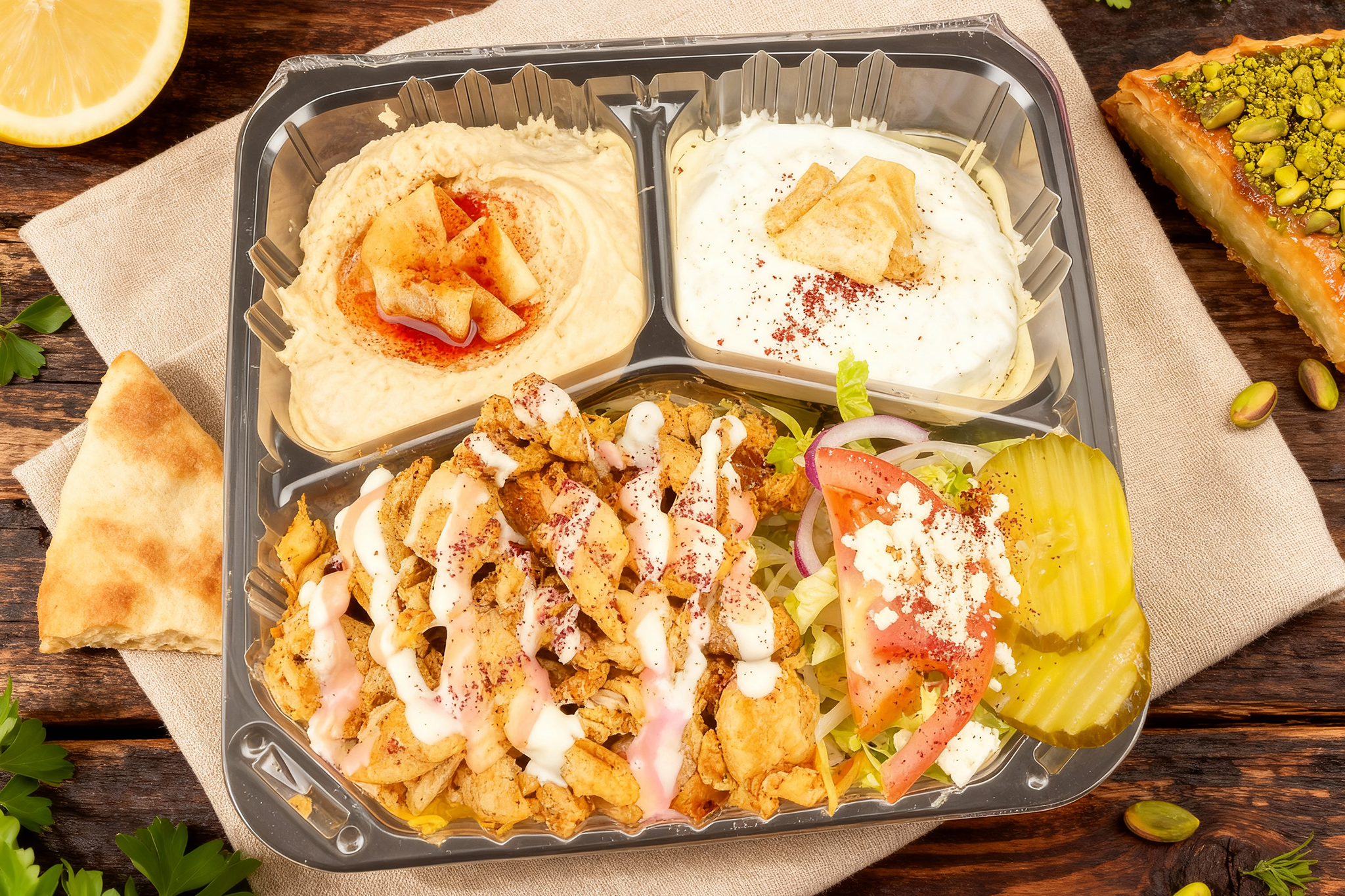 Plate with Pistachio Baklava